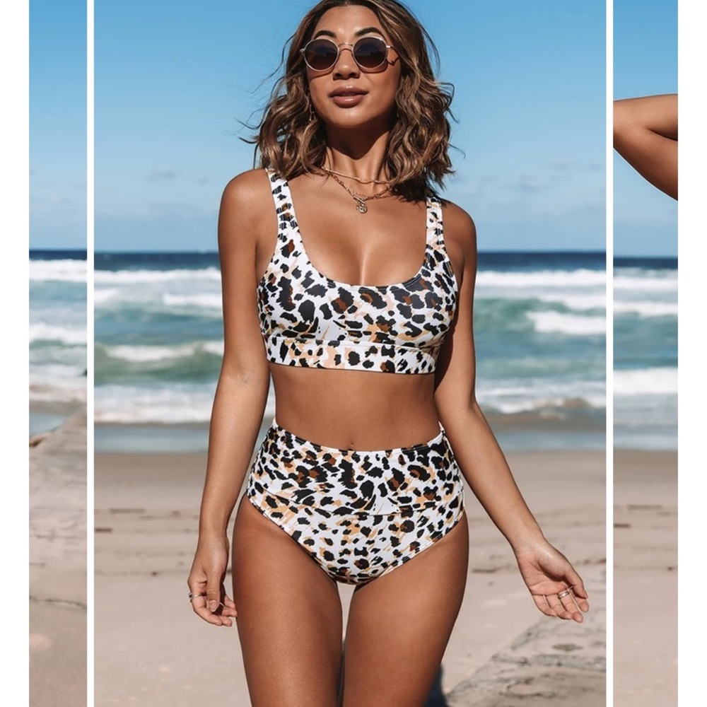 NWT, Cheetah print 2-piece, medium